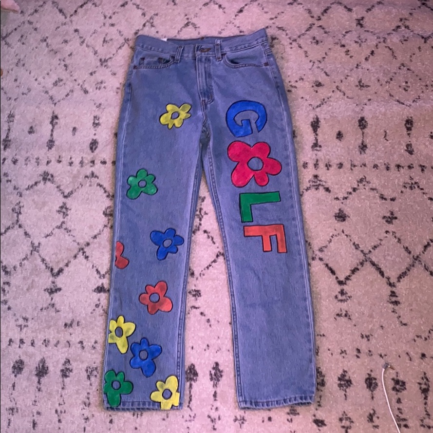 Custom Graphic Jeans Golf Le Fluer